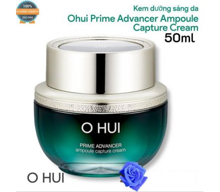 Kem dưỡng OHUI Prime Advancer Ampoule Capture Cream (chứa 75% ampoule), giữ da luôn tươi trẻ