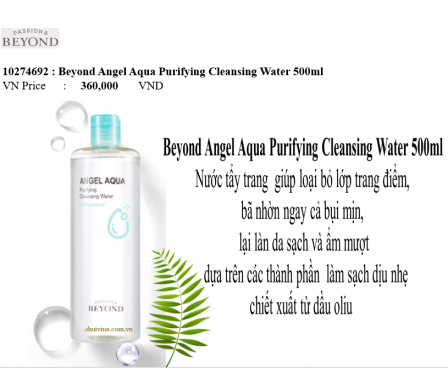 Nước tẩy trang Beyond Angel Aqua Purifying Cleansing Water 500ml
